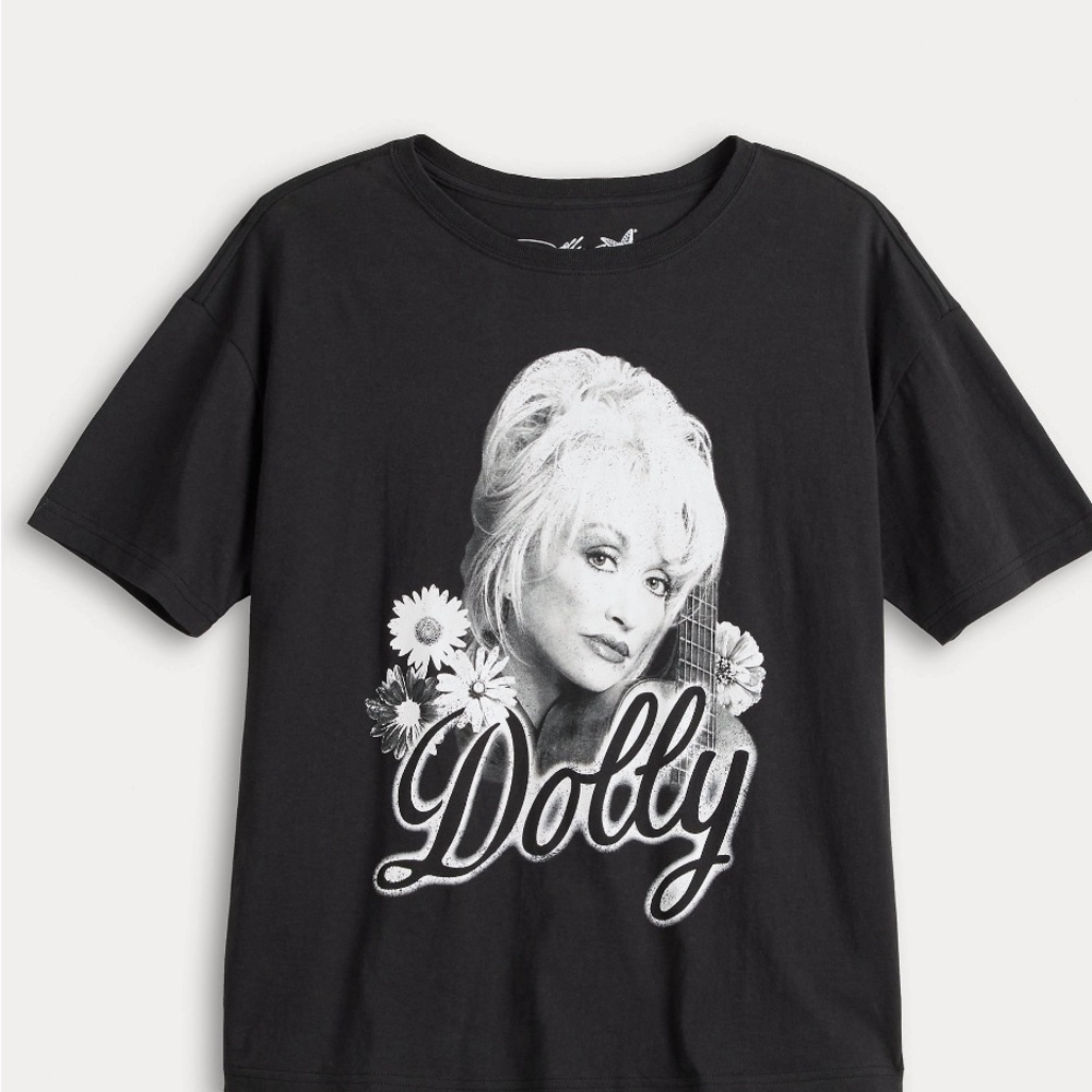 Black Dolly Parton Graphic Tee